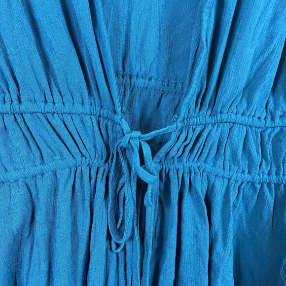 Torrid Washable Gauze Tie Front Kimono Blue Steel Size XL - Picture 5 of 7